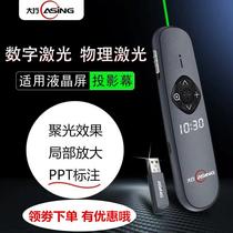 ()A8 Spotlight LED LCD screen laser pen turning pen remote control pen Spotlight zoom