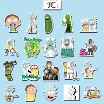 35 Rick and Morty Rick and Morty explosive cartoon luggage trolley case guitar graffiti stickers