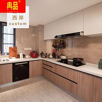 Meet the West Bank whole cabinet custom minimal modern wooden cabinet custom log wind kitchen cabinet custom custom