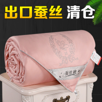 Export silk quilt 100% mulberry silk spring quilt single double air conditioner thickened warm autumn winter quilt