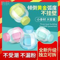 New baby milk powder box portable out large-capacity baby sub-packaging storage tank small sealed milk powder grid