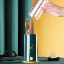 Creative chopstick tube with lid dustproof household plastic chopstick basket Hotel desktop commercial light luxury storage box Chopstick bucket