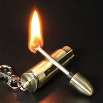 Inexhaustible matches outdoor portable ignition sticks kerosene lighter keychain blowing a fire break
