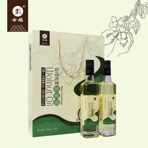 Shexian Nuwa walnut oil cool tune edible oil Handan specialty cold pressed walnut oil 500ml * 2 bottles gift box