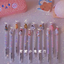 ins Dream cartoon Cute rabbit pen knife Carving knife Unboxing knife Girl heart hand account art knife Cutting knife