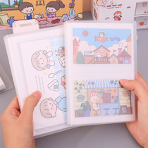 Business card book business card holder large-capacity portable postcard storage book photo book matte transparent bank card bag