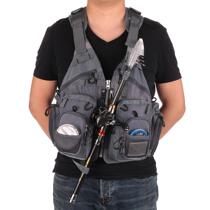 Adult professional Luya vest detachable portable car float suit summer breathable light and thin sea fishing life jacket