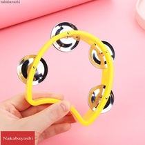 Toy lap mini tambourine childrens percussion instrument bell ring kindergarten parent-child does not hurt hand Enlightenment rattle