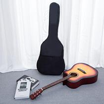 Factory Made 38 Inch -41 Inch Oxford Cloth Waterproof Thickened Double Shoulder Ballad Full Black Guitar Bag Plus Cotton Handbag