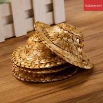 Valentines Day decorative hand-woven straw hat craft decorative Doll hat diy accessories pet hat