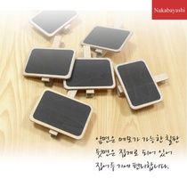 Simple Wood clip Christmas holiday decoration small blackboard photo clip price tag blackboard wooden crafts (20