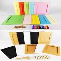 4 Inch 5 Inch 6 Inch 7 Inch Postcard Paper Photo Frame Color Vegetarian Color Fresh Creative Hemp Rope Clip Hanging Photo Wall