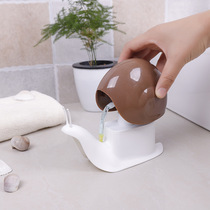 Cute cartoon snail-shaped Press hand sanitizer bottle bathroom lotion Shower Gel Shampoo storage bottle