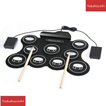 Thickened silicone percussion instrument portable silicone drum drum jazz drum for children beginners to practice hands