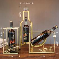 Metal Zinc Alloy Red Wine Rack Swing Piece Home Wine Cabinet Bar Crafts Swing Pieces Amazon Iron Art Spot Wholesale