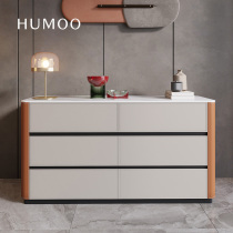 Italian saddle leather dining side cabinet modern minimalist living-room leaning against wall rock plate locker bedroom with high bunk bed tail TV cabinet