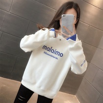 Spring Big Code Womens Dress 2022 New Fake Two Wear Women Blouses Loose Korean version Spring and Autumn Thin Jacket Tide