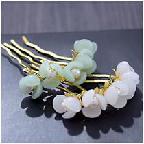 Ancient style Hanfu headdress Ancient hair comb hairpin comb hairpin comb hairpin hair Classical Ming hand-made hair accessories