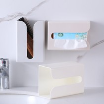 Toilet tissue box toilet non-perforated wall rack home creative toilet paper waterproof paper roll paper tube