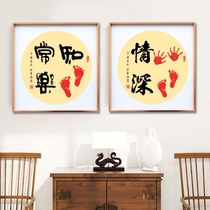 Brotherhood brother and sister Inkpad is one year old baby foot inkpad shou jiao yin painting full moon age souvenirs creative