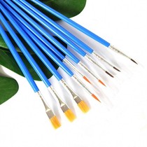 Childrens oil painting watercoloring paste paint paint paint tape frame flat head typed nylon brush