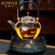 HCNTES Japanese glass teapot tea set Household high temperature resistance large capacity tea maker Electric ceramic stove