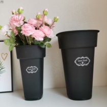 New vase Aacrylic flower shop transparent home flower arrangement Flower Bucket Plastic large number French style flowers Flowers bucket