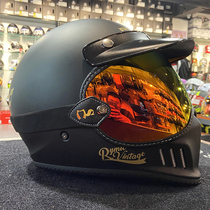 RM R980 retro full-face helmet goggles Harley half-helmet goggles