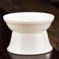 White porcelain tea leak tea filter tea creative tea filter goat fat jade tea filter ceramic tea compartment accessories