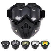 Motorcycle Wind Mirror Riding Mask Harere Ancient Mask Wind Mirror Anti-Fog Helmet Goggle Windproof Anti-UV Rays