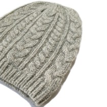 Hat female winter knitted wool hat wool hat cold hat female hat male twist hat knitted hat earring hat