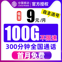 Mobile data card Wireless data card Unlimited speed 4g5g mobile phone phone card King card National universal
