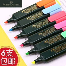 German highlighter Candy color glitter color pen set Fluorescent marker pen Silver pen Student note pen Flash pen Marker note number pen Color rough stroke focus set