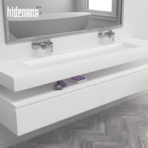 hidenana custom Nordic artificial stone table upper basin wash basin home toilet can be hung wall integrated basin