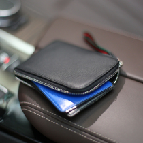 2021 new ultra-thin genuine leather drivers license pack anti-theft swipe head layer cow leather short wallet mens purse