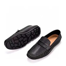 claks its Lemen shoes genuine leather casual set foot soft leather soft bottom comfortable driving bean-bean shoes Lefu breathable single shoe