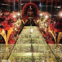 Arch splicing lobby celebration wedding props platform filament catwalk assembly custom nightclub dance floor decoration exhibition