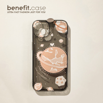 Benefit Japan-ROK ins yellow planet apply Apple 13promax mobile phone shell brief about iphone12mini creative xsmax personality xr male and female 8p