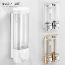 Hotel wall-mounted soap dispenser Hole-free soap box Hotel commercial shampoo bath liquid bottle Household hand sanitizer box