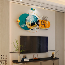 Light luxury living room pendant wall decorations modern minimalist TV background wall hanging decoration wall creative clock wall hanging