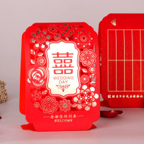 Main table seats Cabin VIP Seats Triangle Table Card Pull-out Red Table Card Wedding Party Plane Bifacial Sit Number Table Card