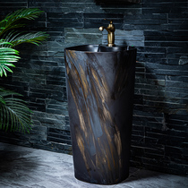 Column basin ceramic integrated floor wash basin small basin outdoor sink sink balcony column washbasin