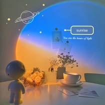 New Breaking Light Astronaut Atmosphere Sunset Projection Light Astronaut ins Girl Charging Night Light Sunset Light