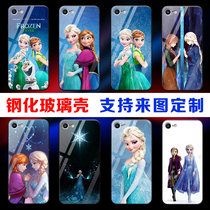 Suitable for iPhone6 6s Frozen 2 phone case Apple se 6p 6splus glass Anna Elsa female