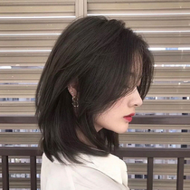 Wig real hair full real hair silk female natural long wolf tail full head cover collarbone hairstyle mullet head wig