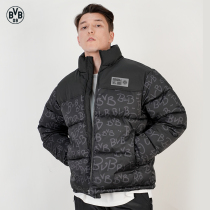 Dortmund BVB winter 2021 new warm cotton-padded jacket couples cotton-padded jacket bread jacket cotton-padded jacket men's and women's tide