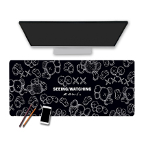 Rat pad table pad ins wind graffiti Kaws personality Sesame Street cute 900*400mm notebook extended creative lock edge game computer keyboard non-slip table pad Mouse pad Oversized