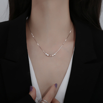 S925 sterling silver necklace female light luxury niche 2021 new summer simple cold wind design sense exquisite choker