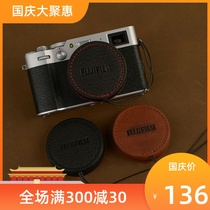 Cowhide Fuji X100V lens cover lens protective cover lens cover protective cover replacement of original lens cover