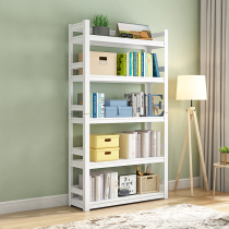 Simple bookshelf shelves Home Iron Art Floor Storage Rack Living-room Bedroom Bookcase Library Plotbook Containing shelf